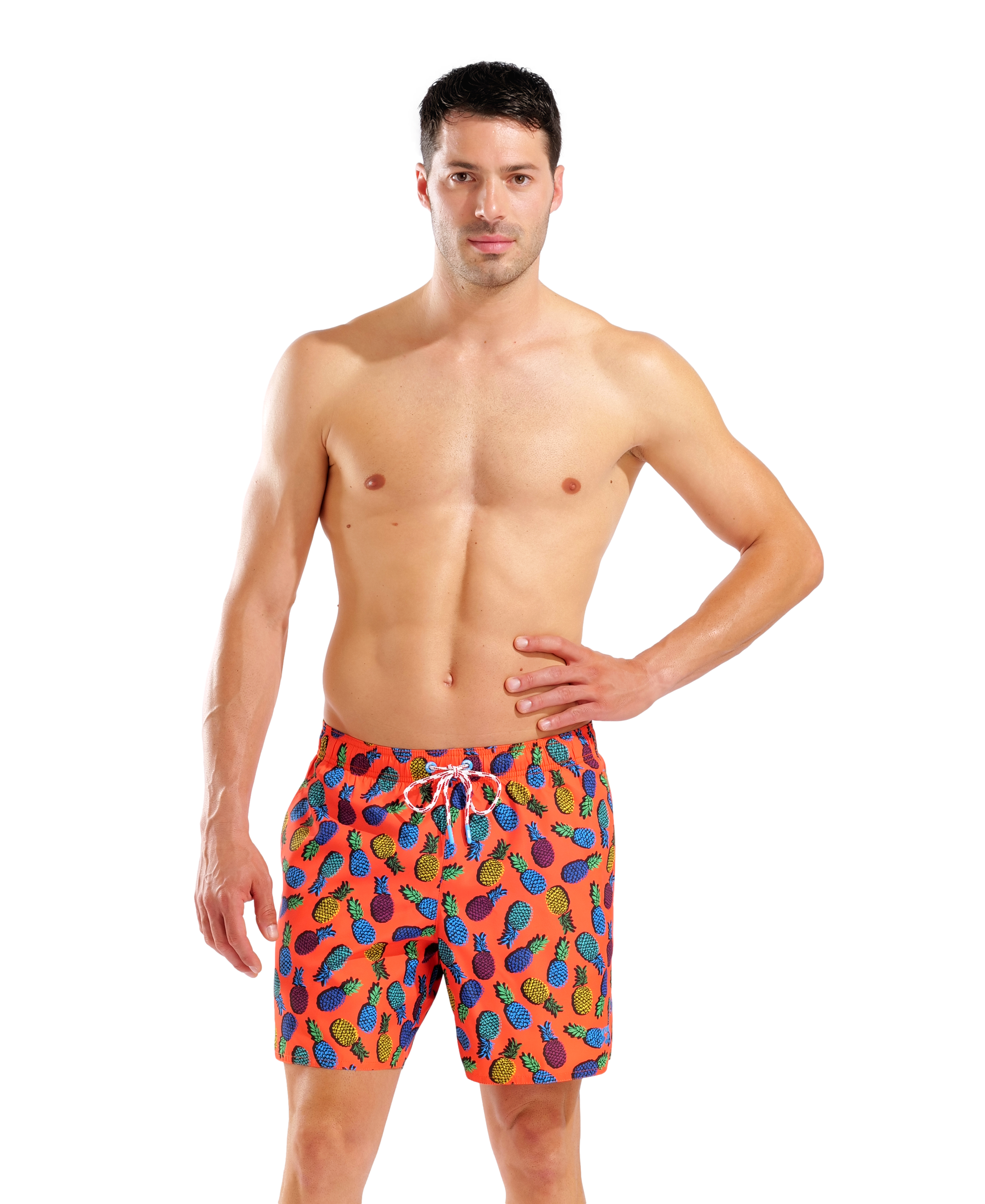 Arena Men's Water Prints Boxer Beach Shorts - Pinapples