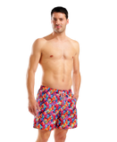 Arena Men's Water Prints Boxer Beach Shorts - Red-Multi Candy