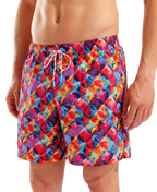Arena Men's Water Prints Boxer Beach Shorts - Red-Multi Candy