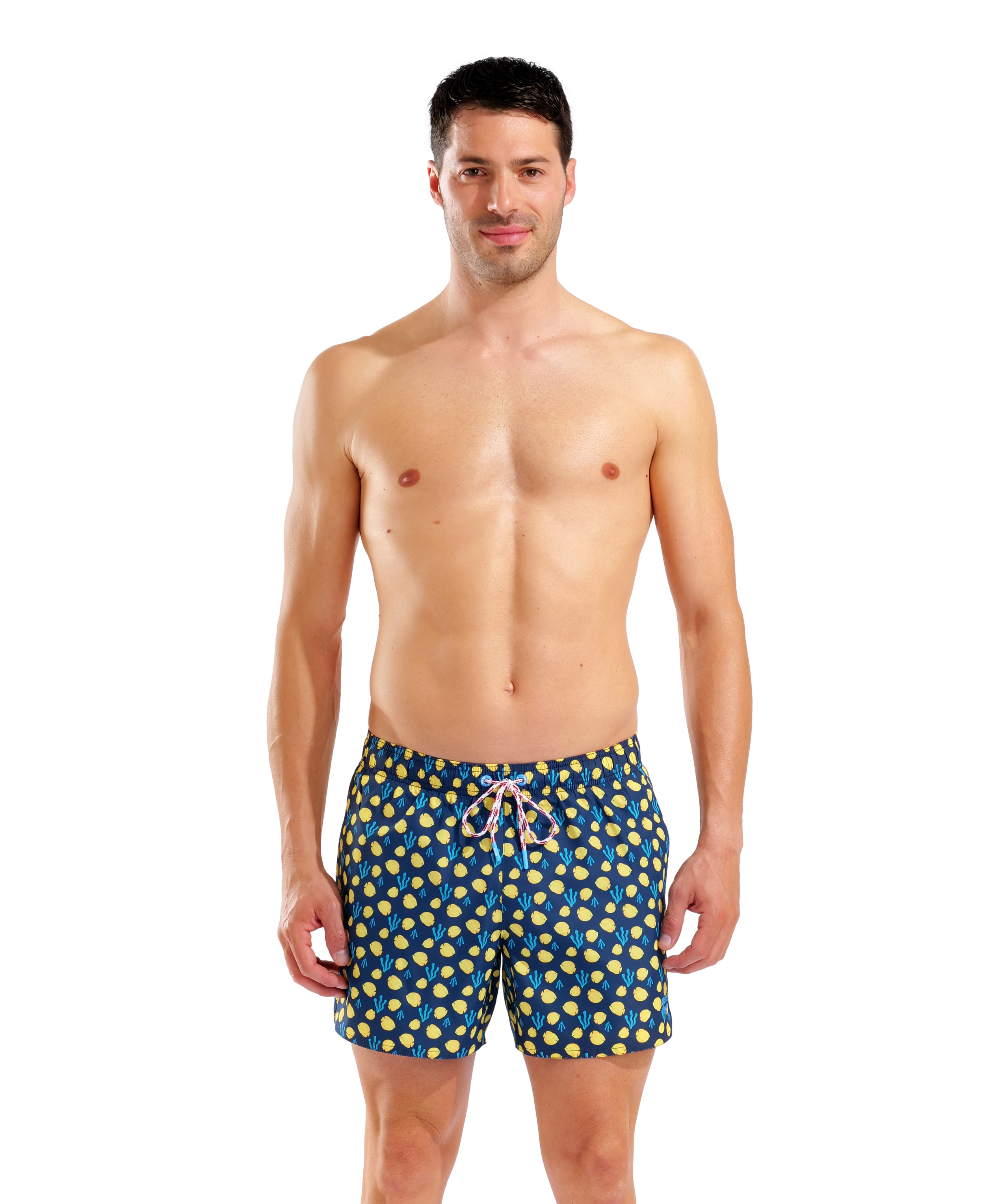 Arena Men's Water Prints Beach Shorts - Navy