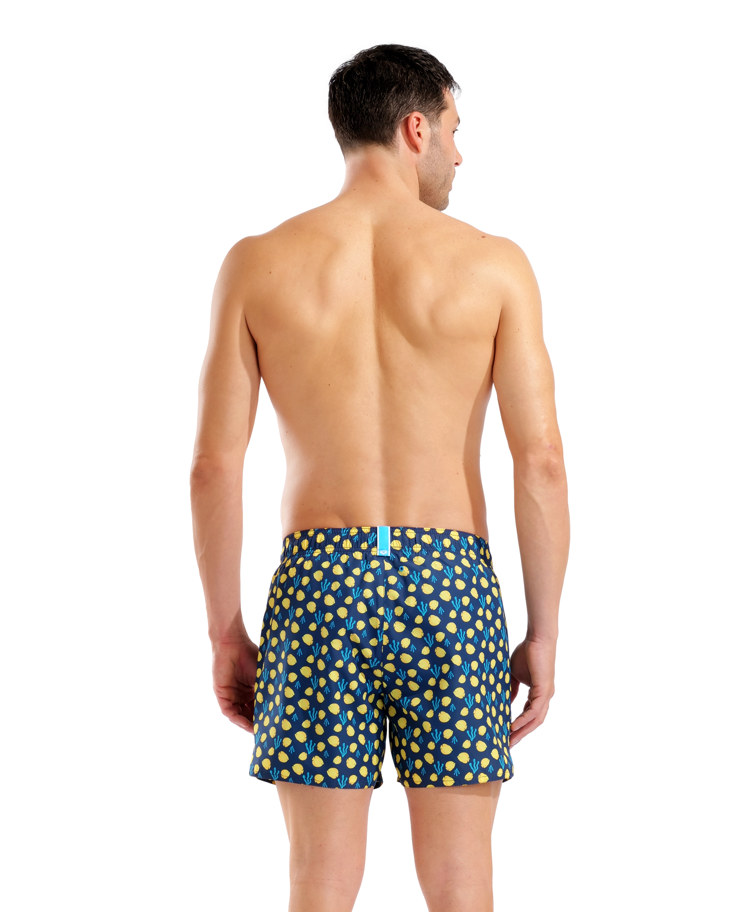 Arena Men's Water Prints Beach Shorts - Navy