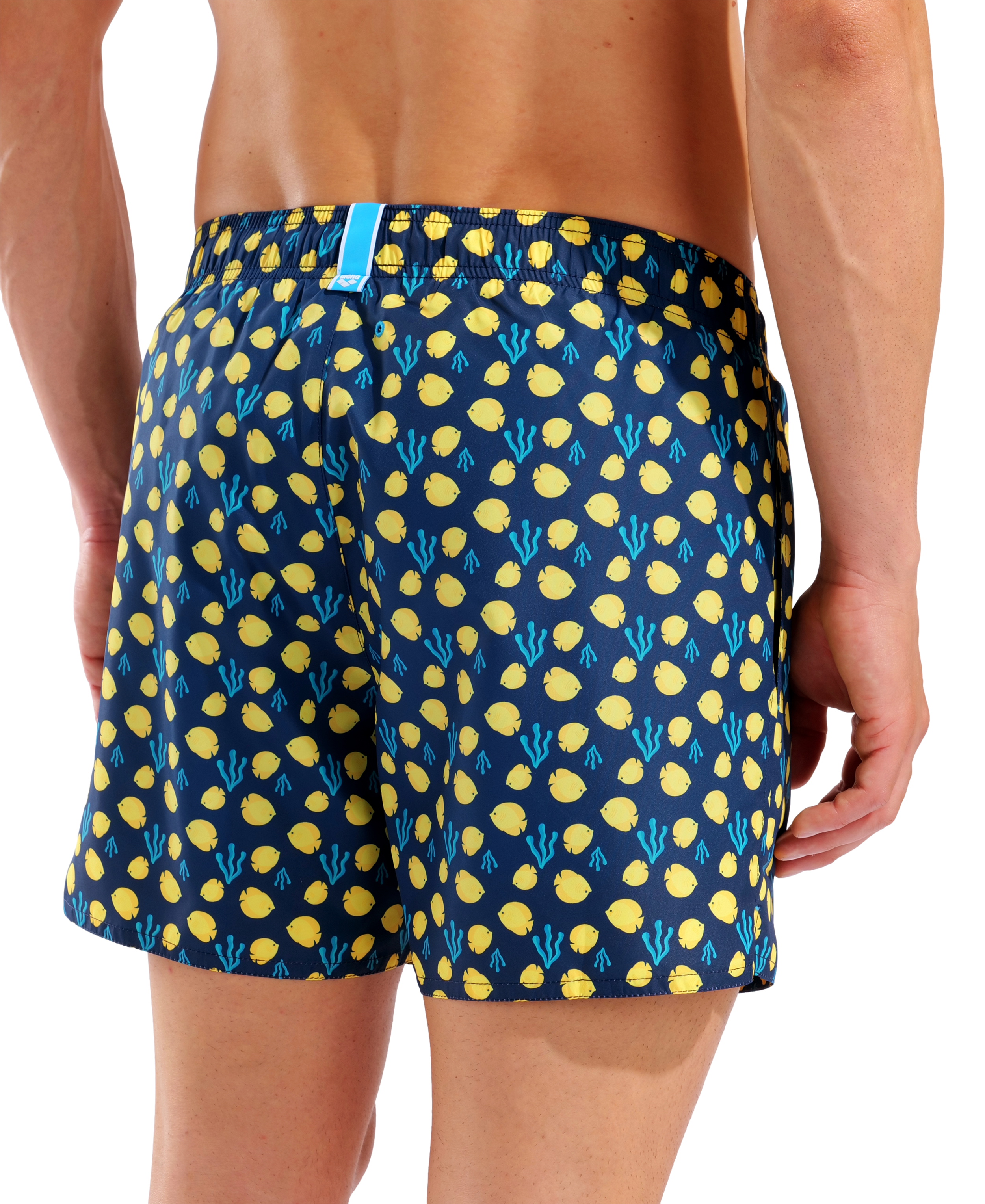 Arena Men's Water Prints Beach Shorts - Navy