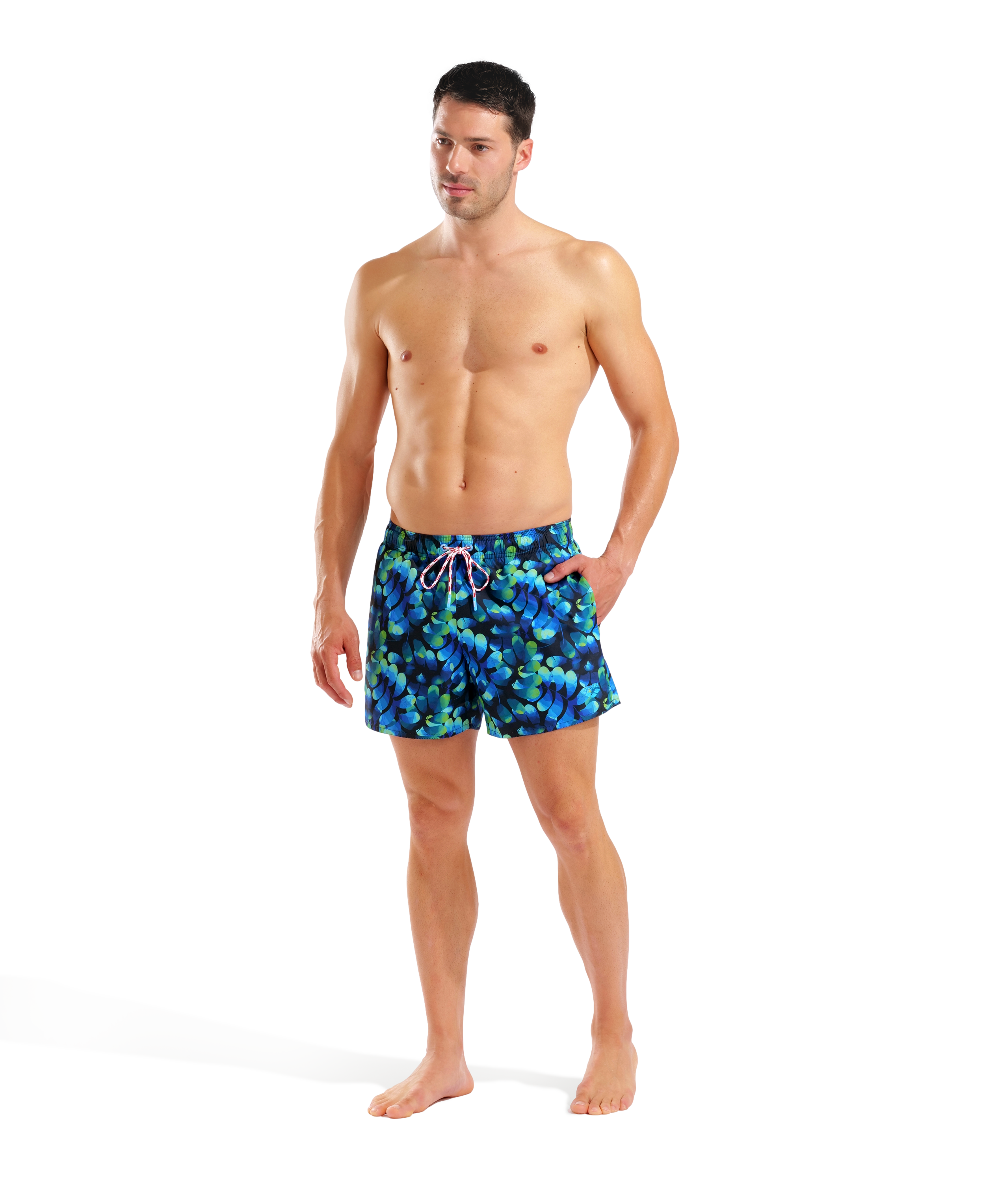 Arena Men's Water Prints Beach Shorts - Leaf