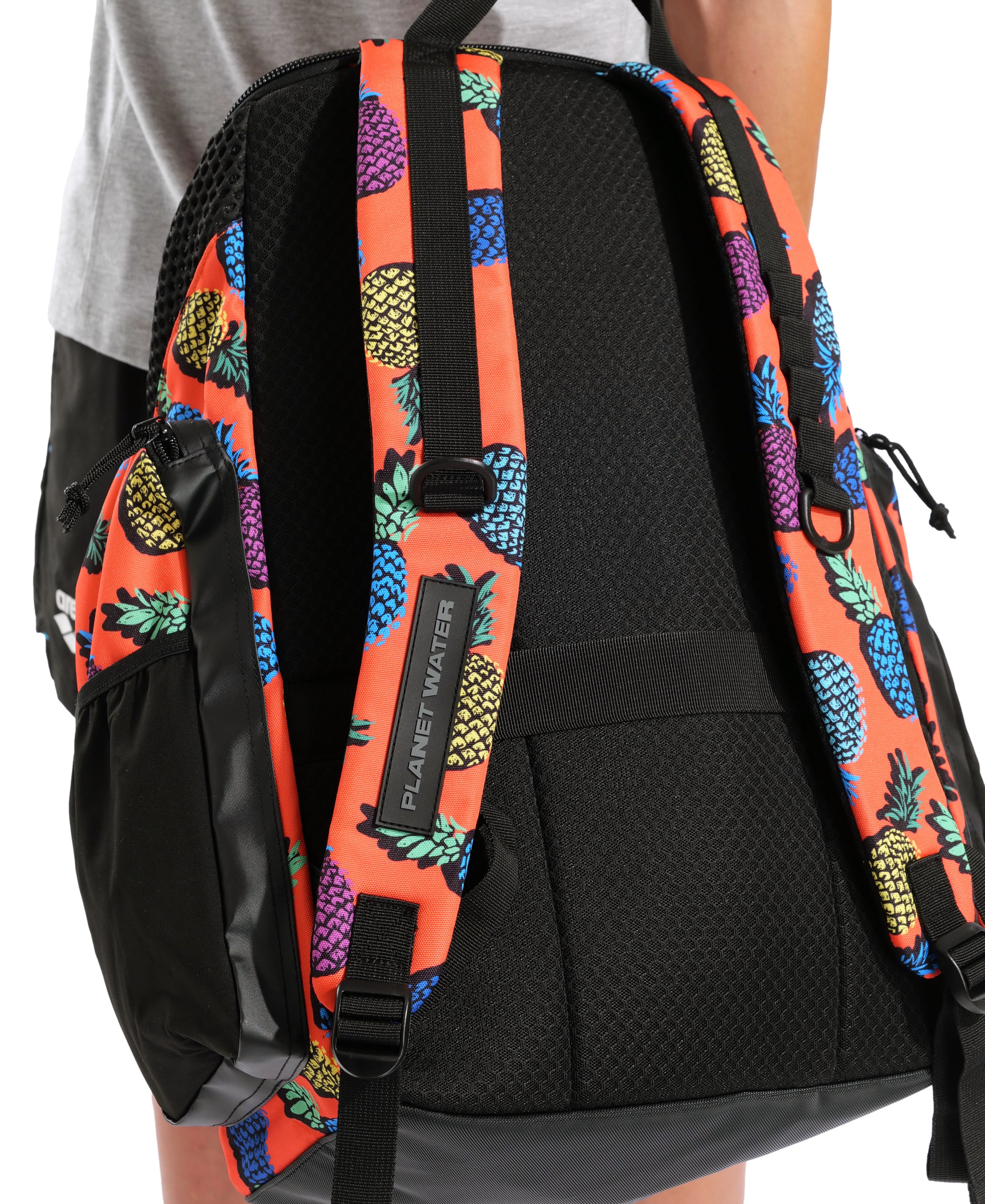 arena Juicy Fruits Collection One Go Allover Swim Sports Travel Backpack 45L - Pineapples