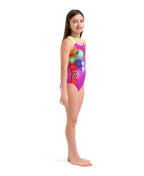 arena Performance Girls' Dots Swim Pro Back Swimsuit