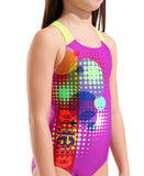 arena Performance Girls' Dots Swim Pro Back Swimsuit