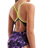 arena Performance Girls' Wave Lightdrop Back Swimsuit