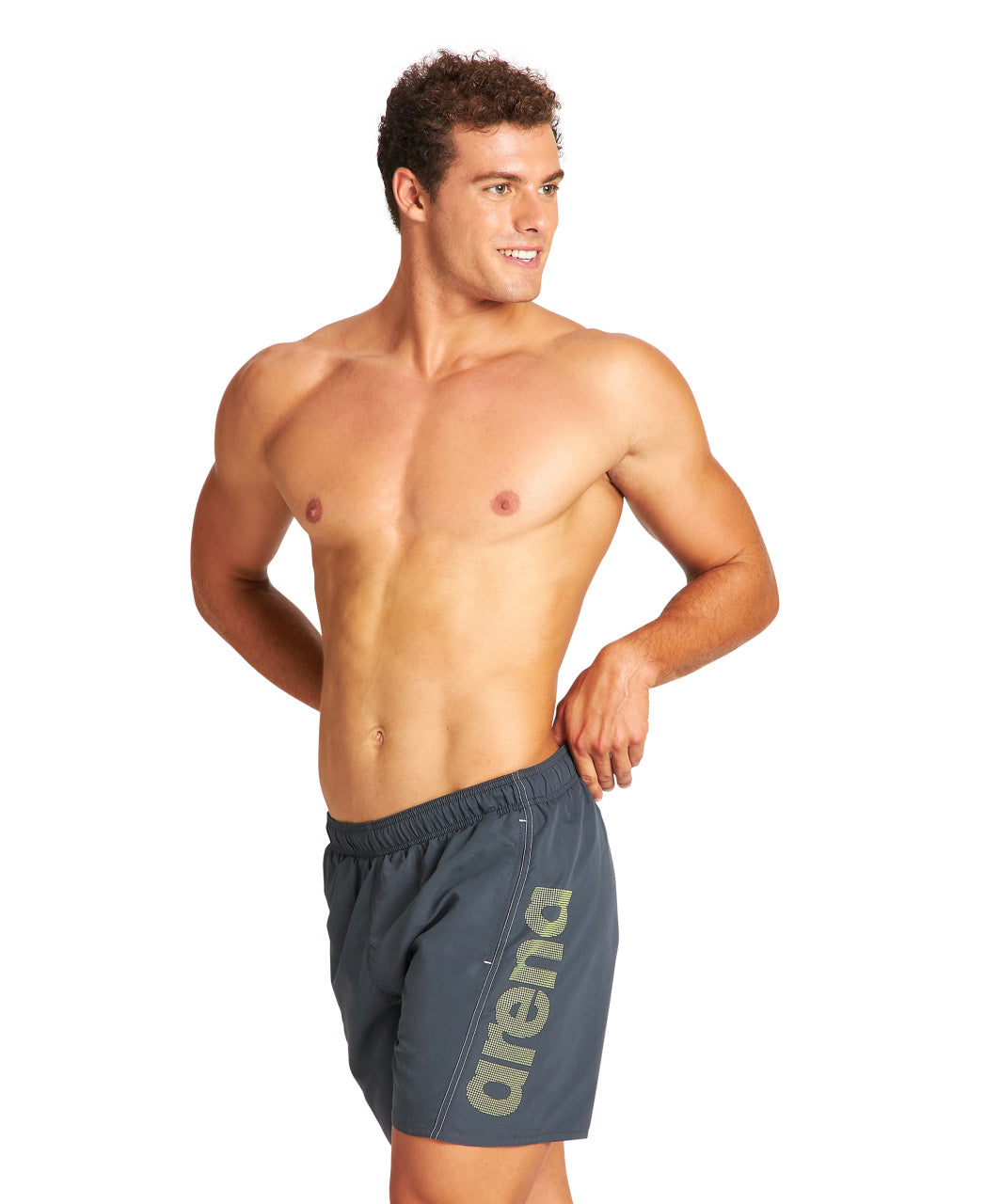 Arena Men's Fundamentals Logo Boxers - Asphalt