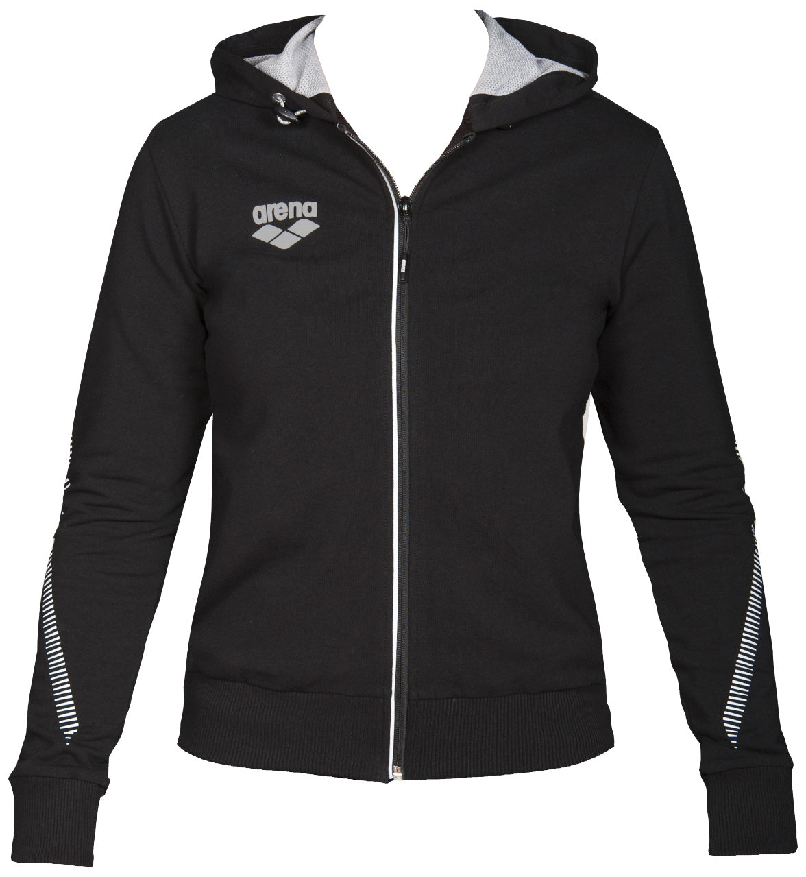 W Team Line Hooded Jacket - Black