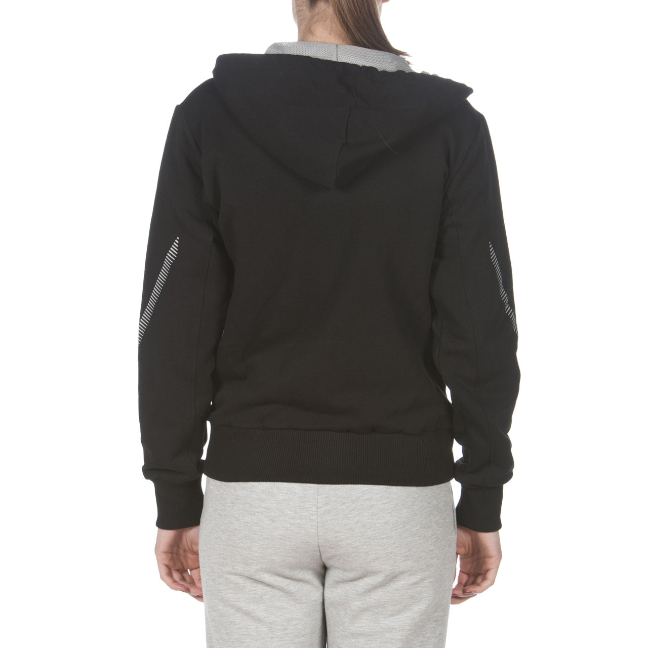 W Team Line Hooded Jacket - Black