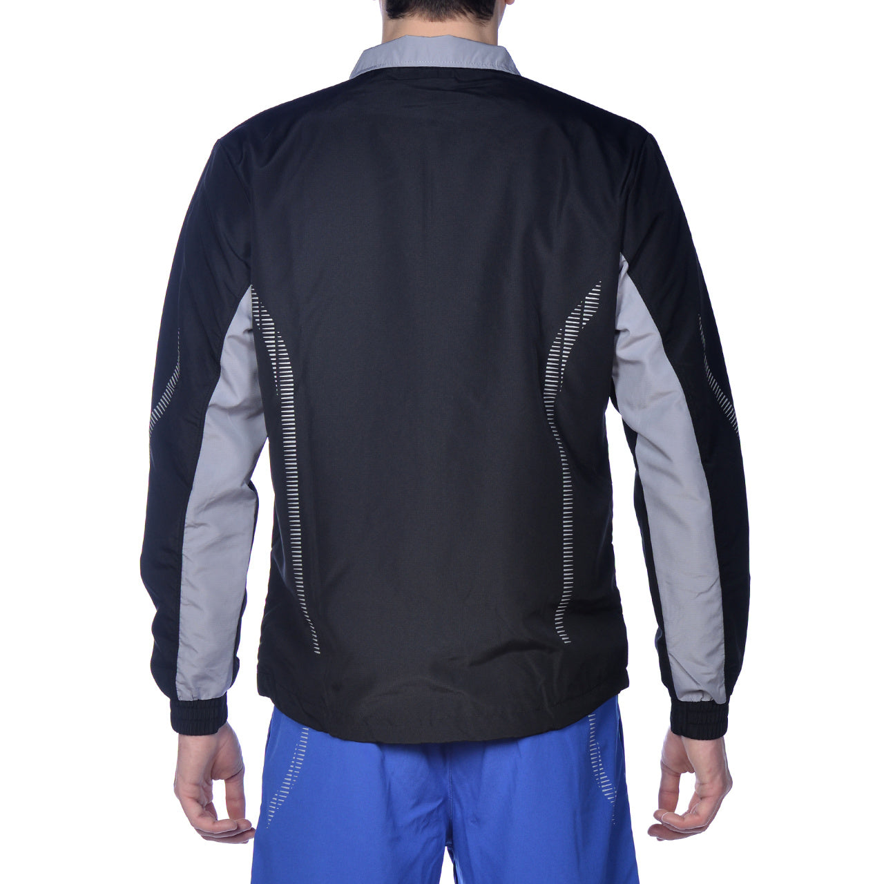 Team Line Warm Up Jacket - Black-Grey