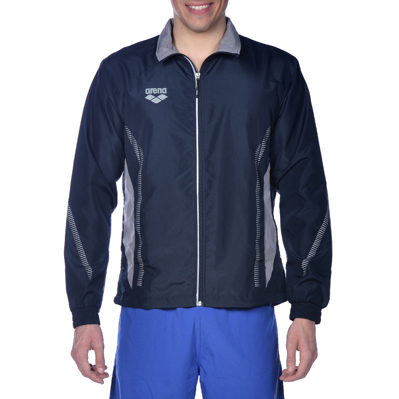Team Line Warm Up Jacket - Navy-Grey