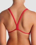 Arena Performance Girls' Solid Team Challenge Swimsuit - Red - White