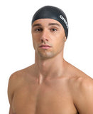 Arena Unisex Silicone Swim Cap - Black-Multi