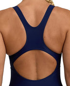 Arena Feel Women's Panel Control Pro Back Swimsuit - Navy-turquoise