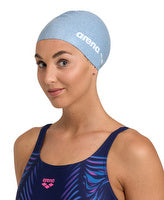 Arena Unisex Silicone Swim Cap - Grey-Multi