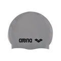 arena Kids' Junior Classic Silicone Swim Cap Silver-Black