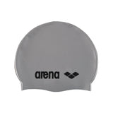 arena Kids' Junior Classic Silicone Swim Cap Silver-Black