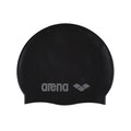 arena Kids' Junior Classic Silicone Swim Cap Black-Silver
