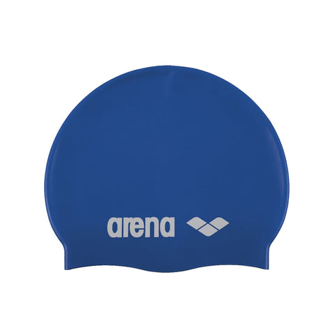 arena Kids' Junior Classic Silicone Swim Cap Sky Blue-White