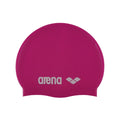 arena Kids' Junior Classic Silicone Swim Cap Pink-White