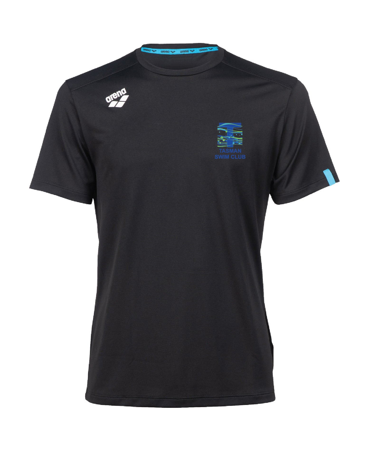 Tasman Unisex Solid T-Shirt - Black