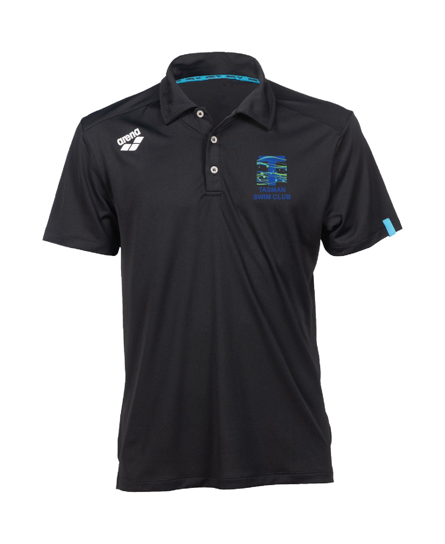 Tasman Unisex Solid Polo - Black