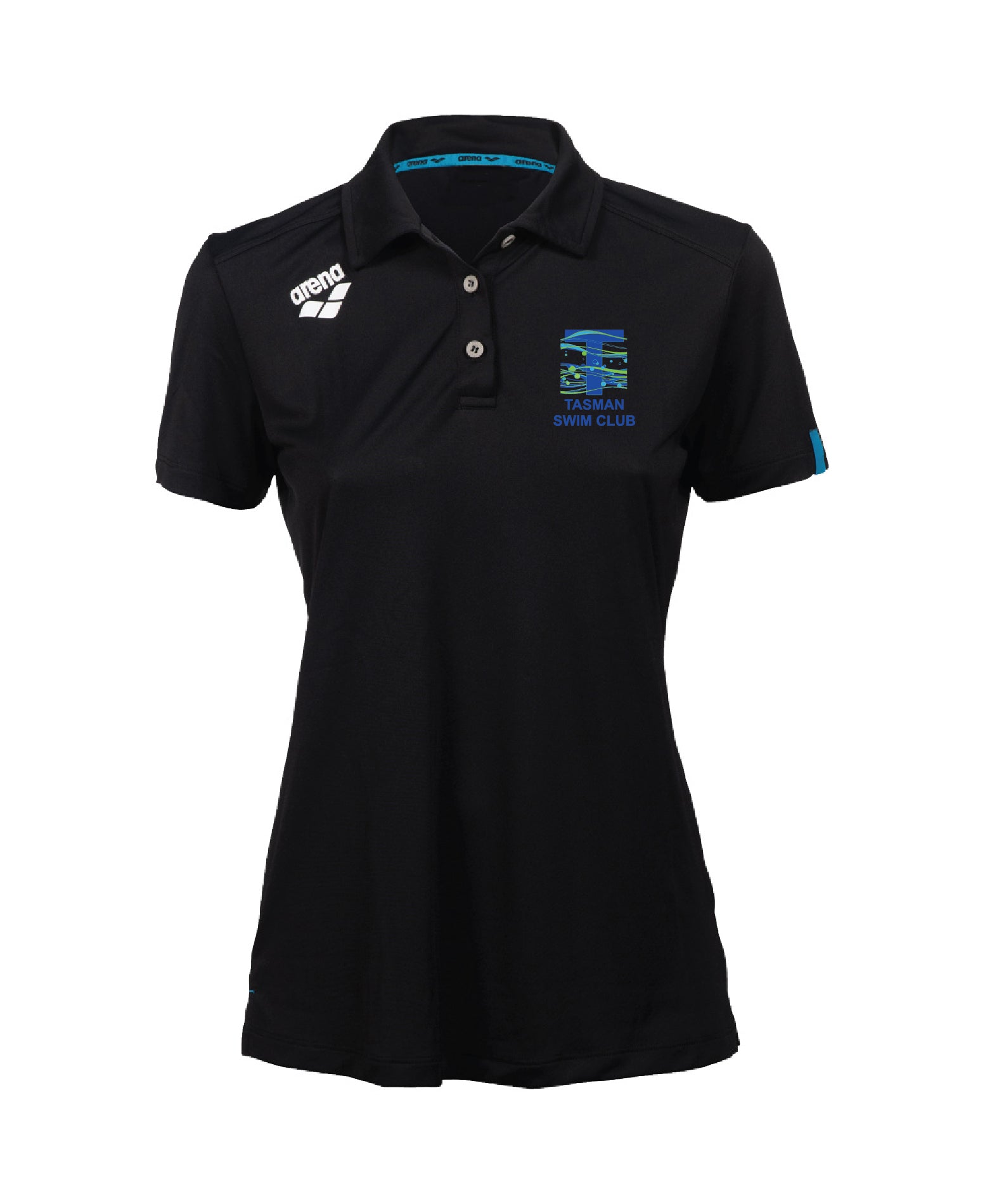 Tasman Women's Solid Polo - Black