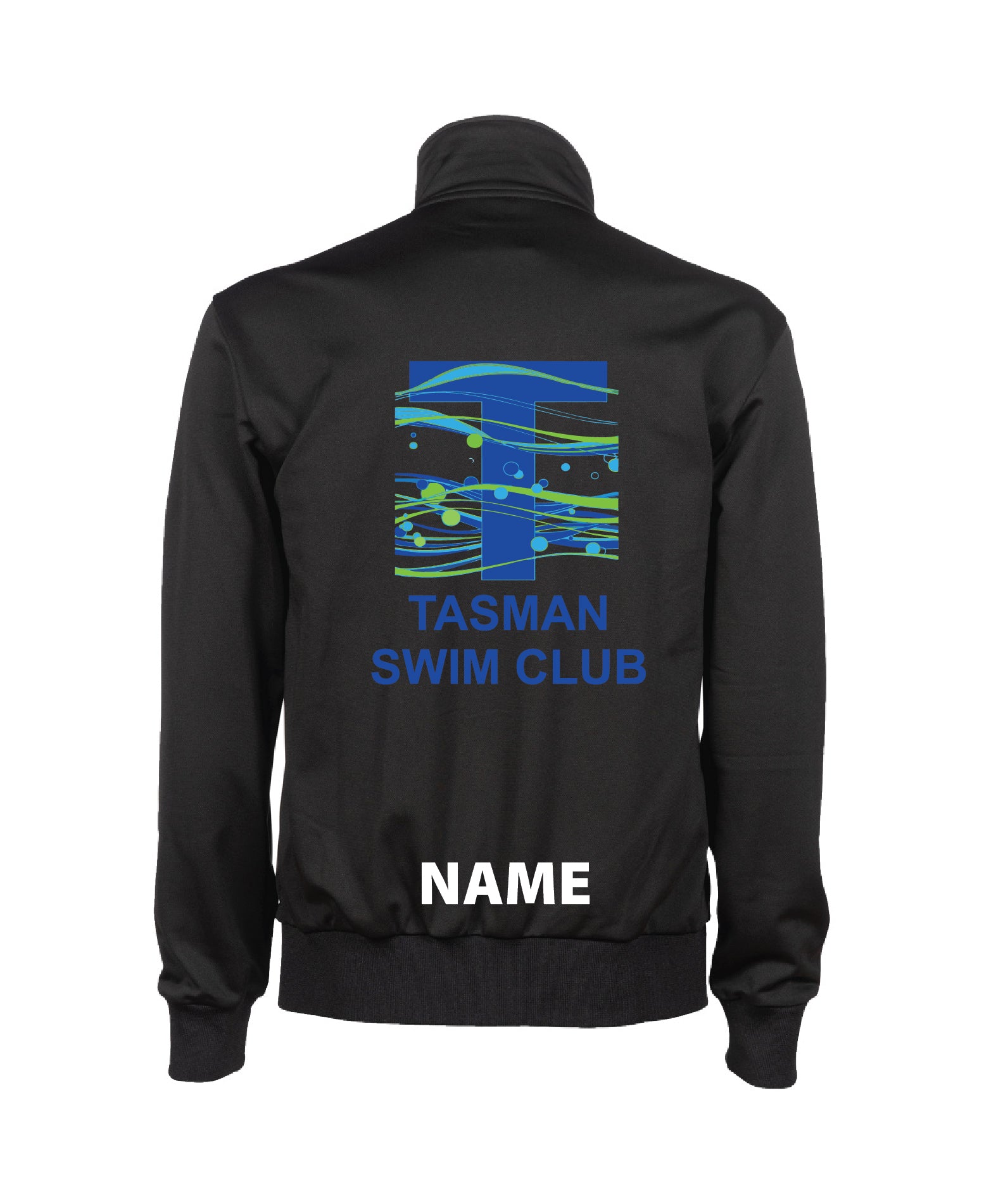 Tasman Unisex Panel Knitted Poly Jacket - Black