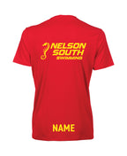 Nelson South Unisex Team T-Shirt Solid - Red