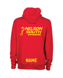Nelson South Unisex Hooded Panel Jacket - Red