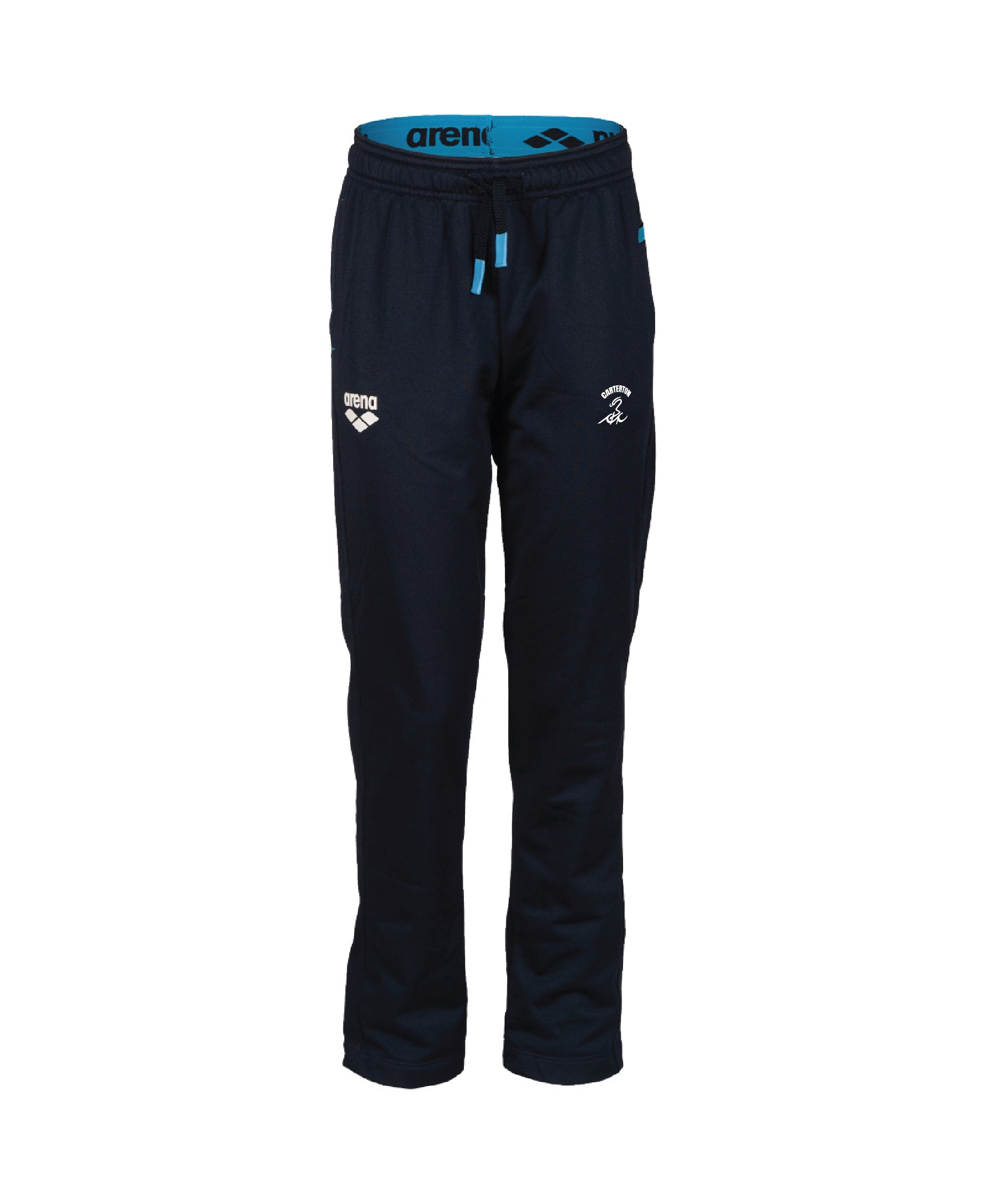 Carterton Team Jr Solid Knit Poly Track Pants - Navy