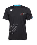 Comet Unisex Solid T-Shirt - Black