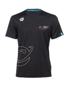 Comet Unisex Solid T-Shirt - Black