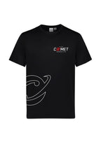 Comet Unisex Youth Club Tee - Black