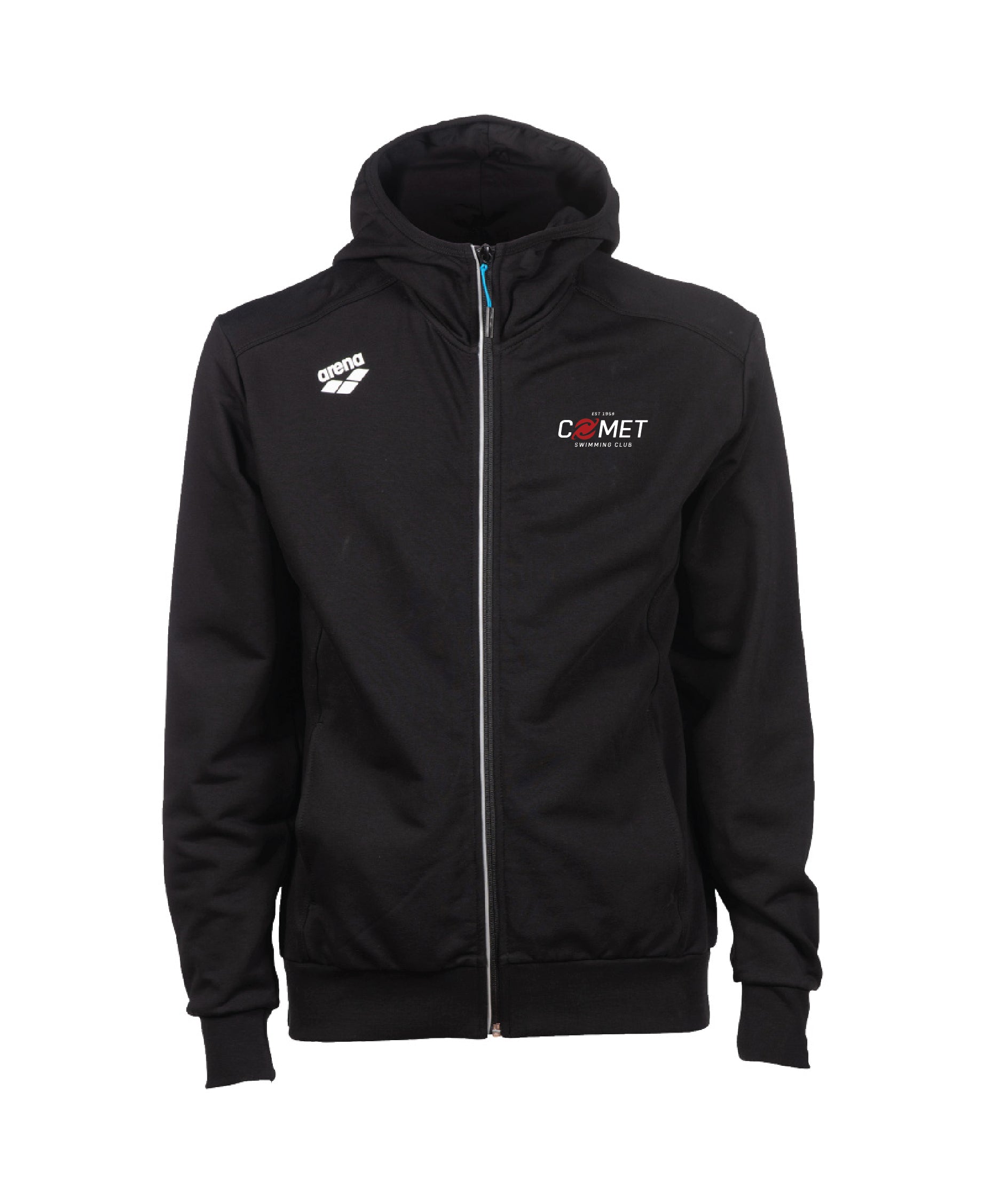 Comet Unisex Hooded Panel Jacket - Black