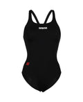 Comet Women's Solid Team Swim Pro Swimsuit - Black