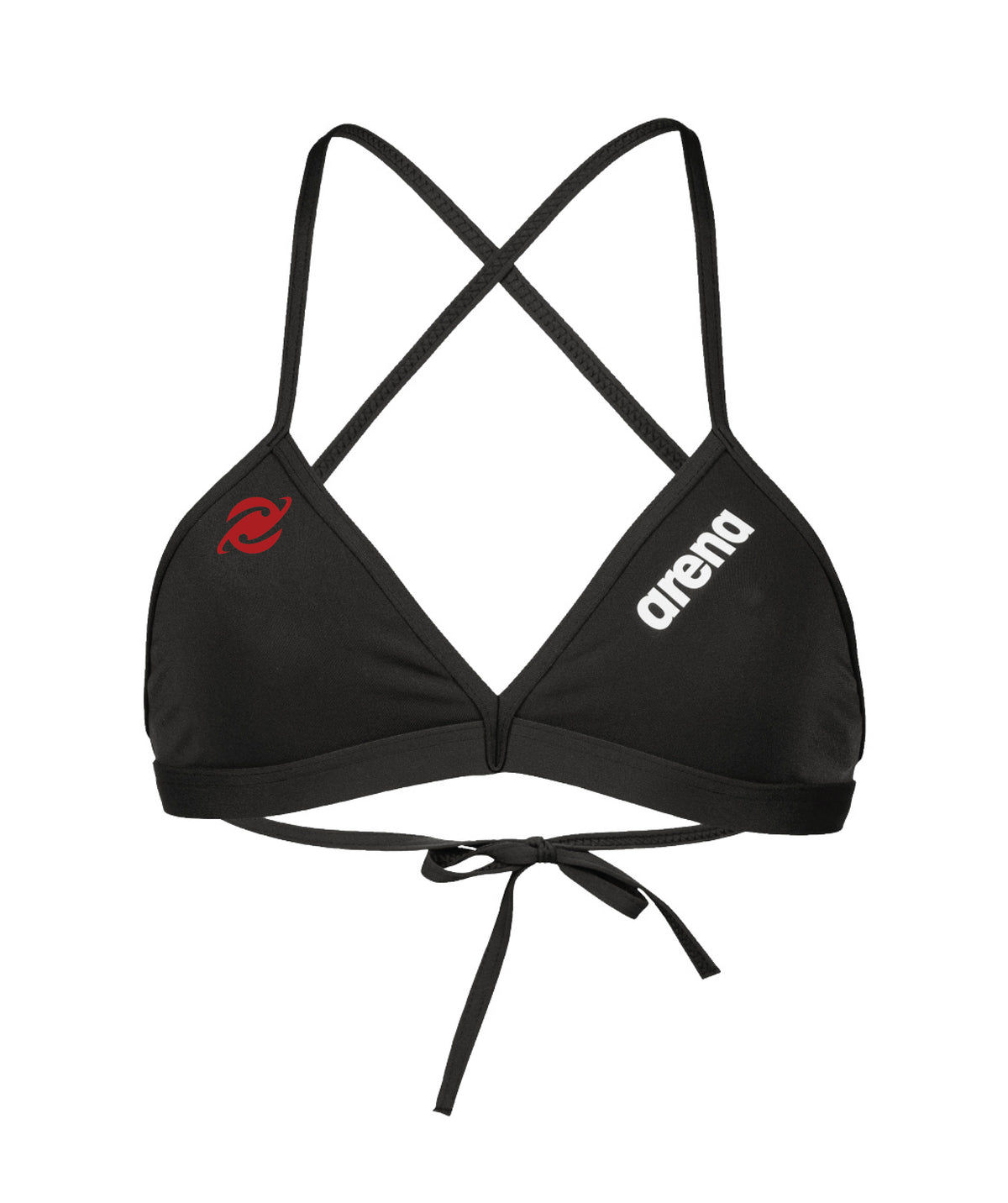 Comet Women's Solid Team Bikini Top - Black