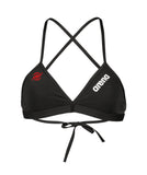 Comet Women's Solid Team Bikini Top - Black