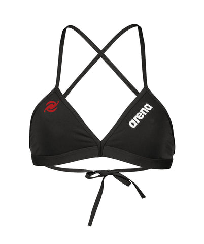 Comet Women's Solid Team Bikini Top - Black