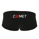 Comet Men's Solid Team Low-Waist Shorts - Black