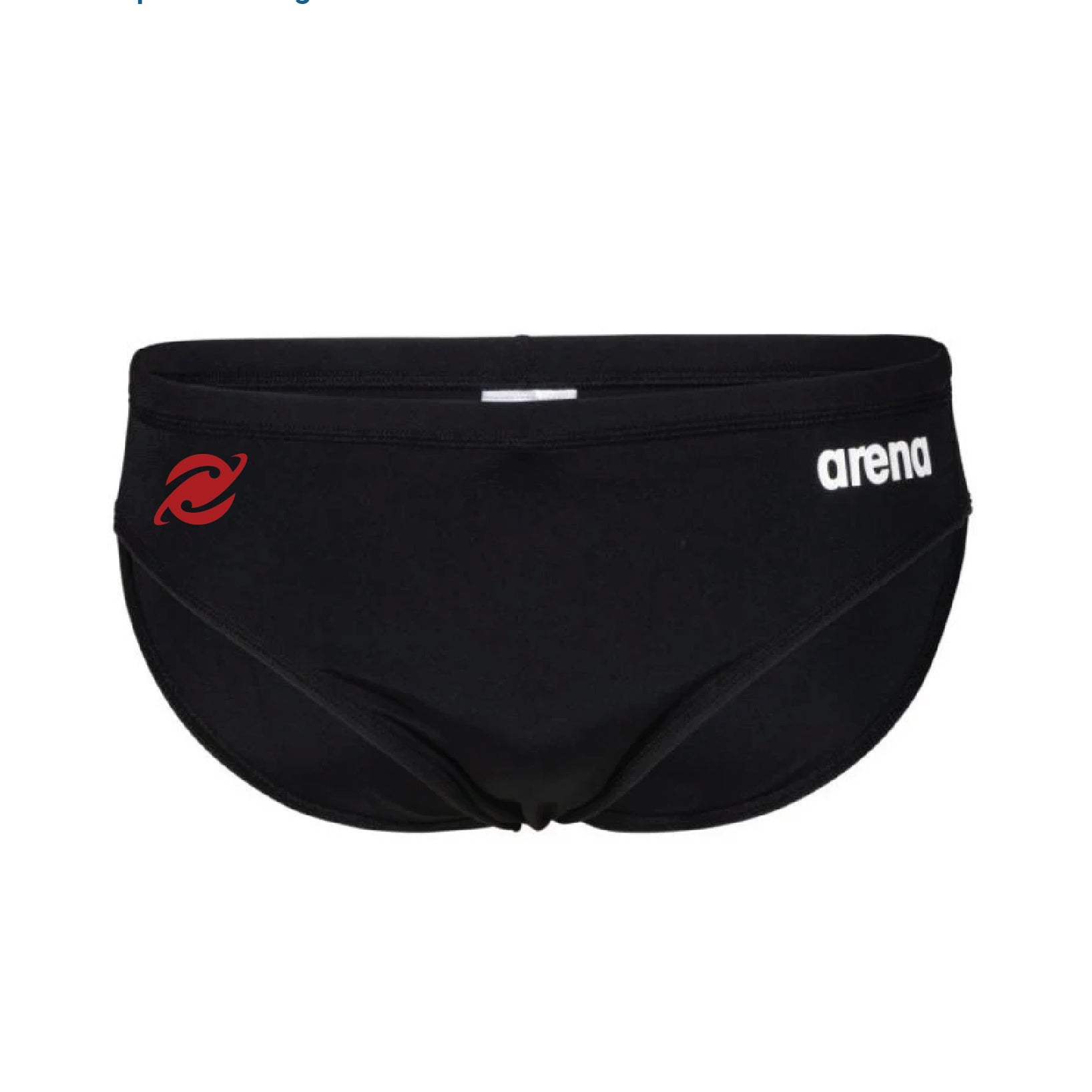 Comet Men's Solid Team Swim Briefs - Black