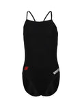 Comet Girls' Solid Team Challenge Swimsuit - Black