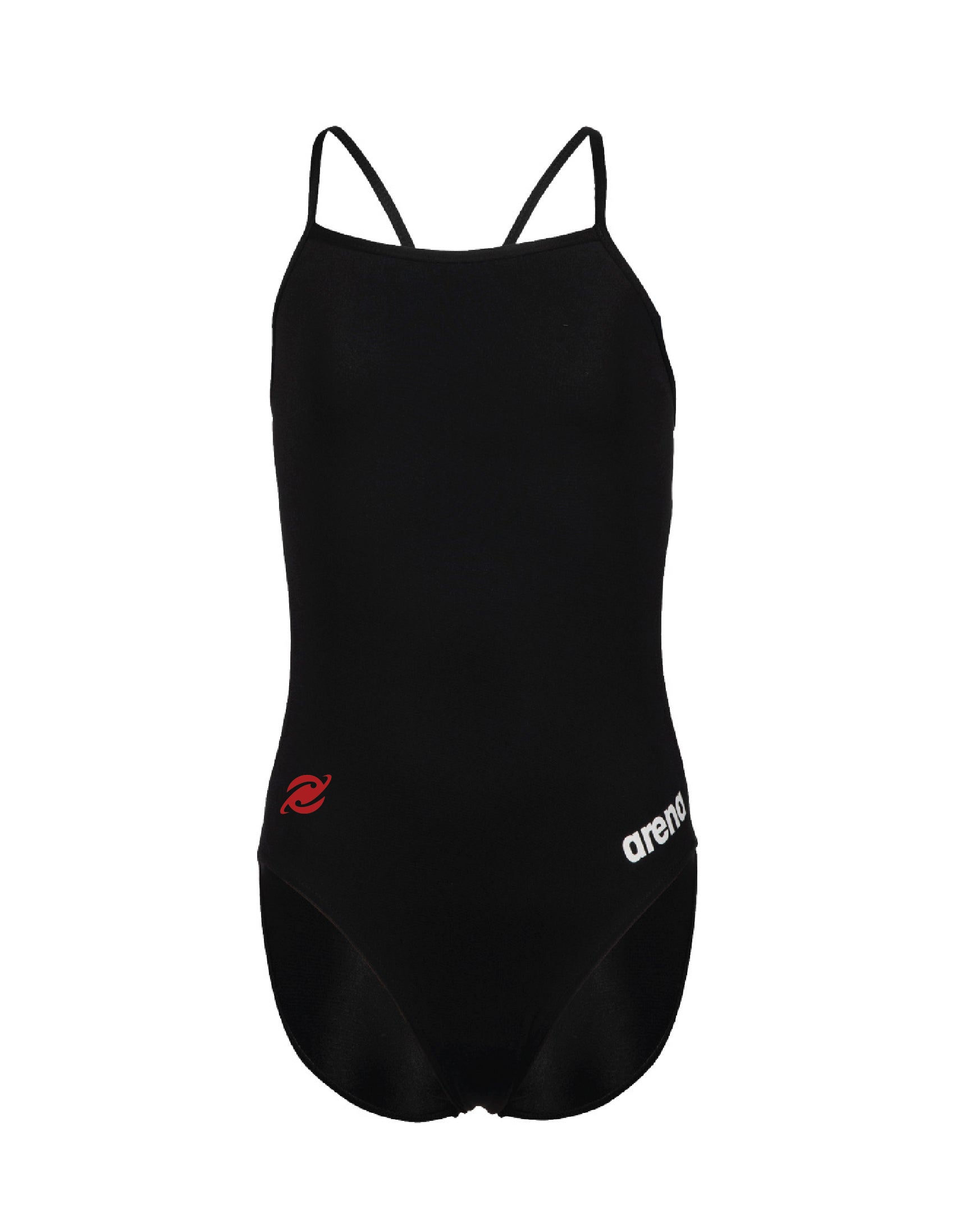 Comet Girls' Solid Team Challenge Swimsuit - Black