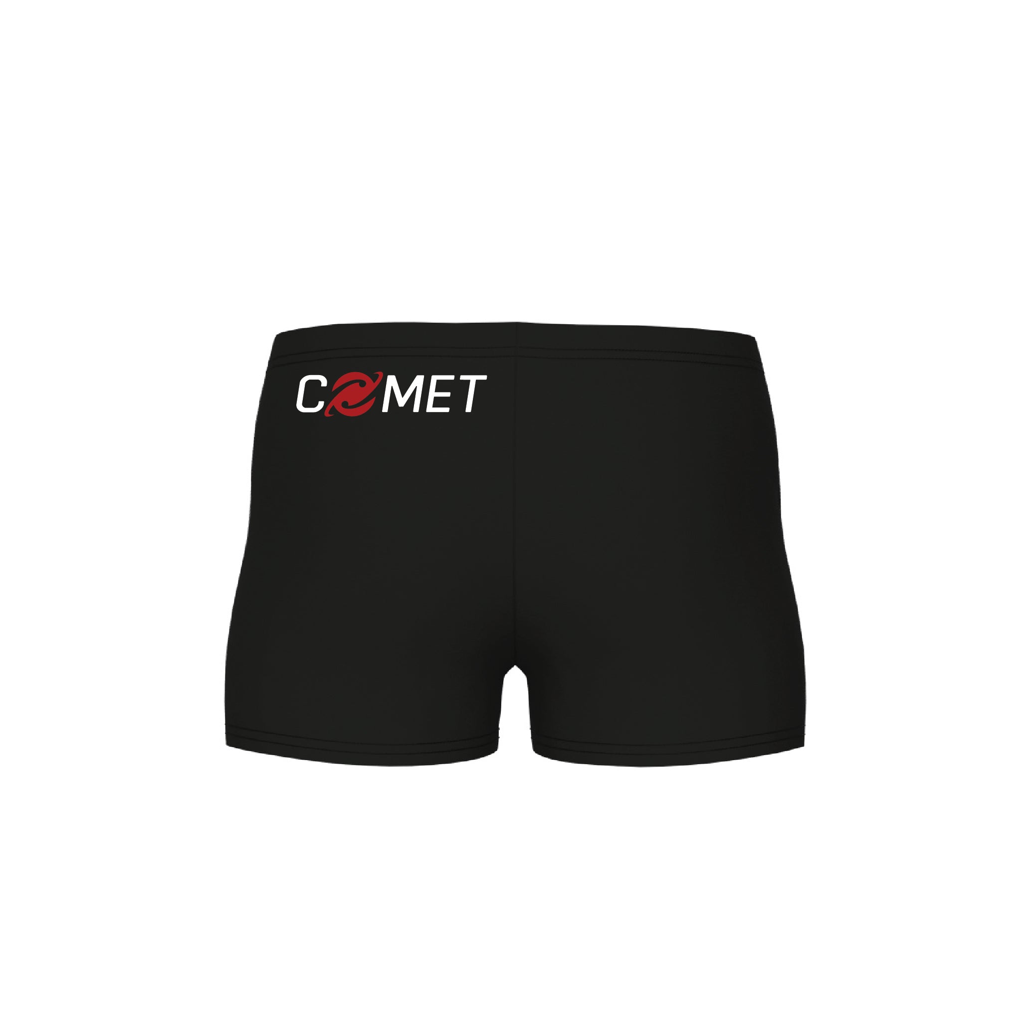 Comet Boys' Solid Team Swim Shorts - Black