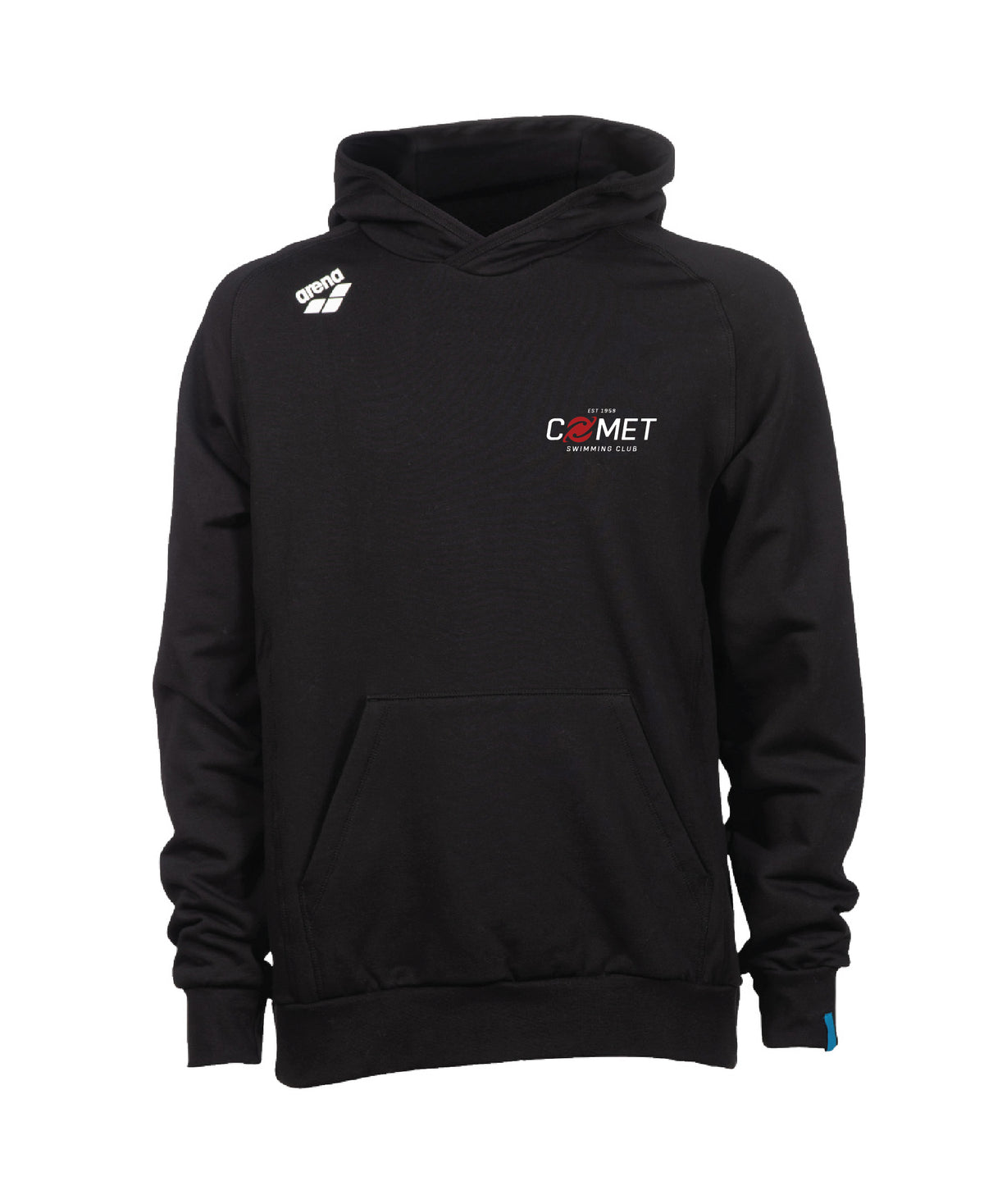 Comet Unisex Hooded Panel Sweatshirt - Black