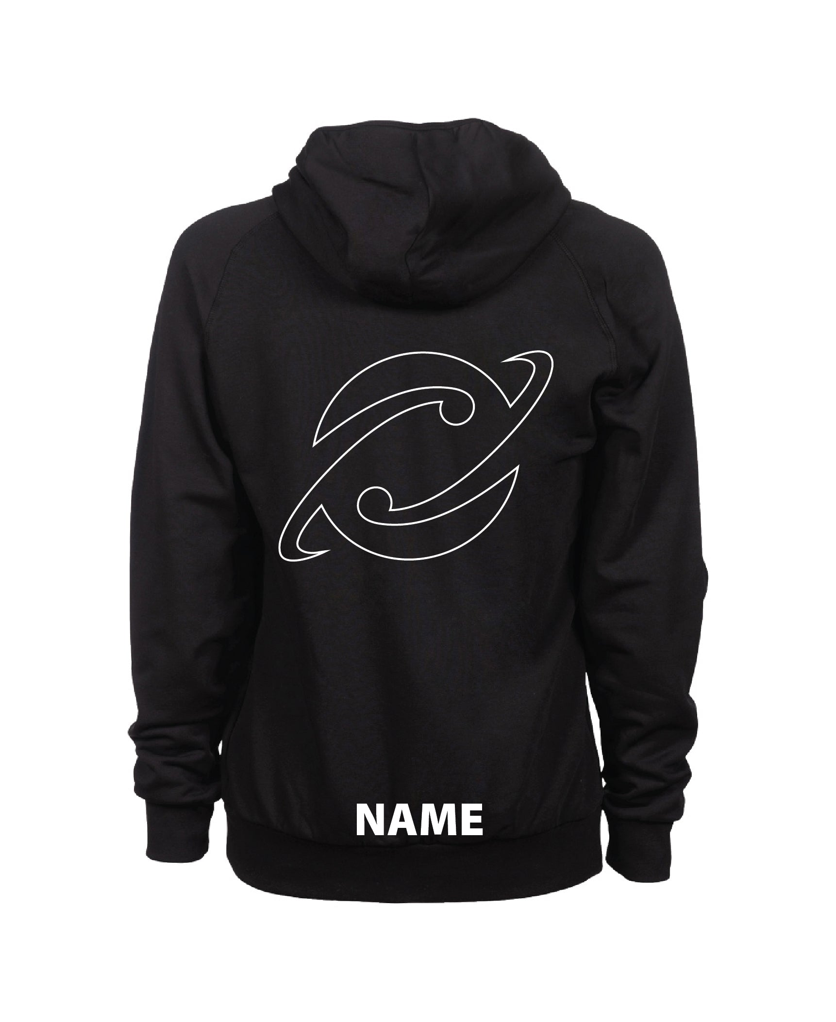 Comet Unisex Hooded Panel Sweatshirt - Black