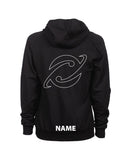 Comet Unisex Hooded Panel Sweatshirt - Black