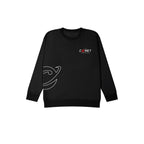 Comet Womens Standard Crew Neck Sweat - Black