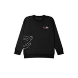 Comet Womens Standard Crew Neck Sweat - Black